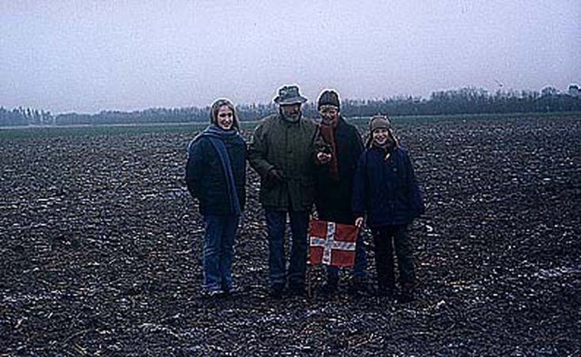 Charlotte, Bent, Tove and Andreas on the confluence