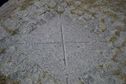#5: The confluence point is marked by a cross in a concrete slab