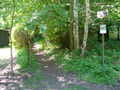 #8: Start of footpath from the Myretuevej into the woods, labelled with "Brødemose Skov"