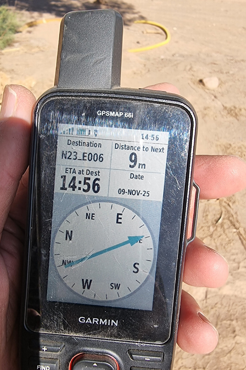 Approaching the spot