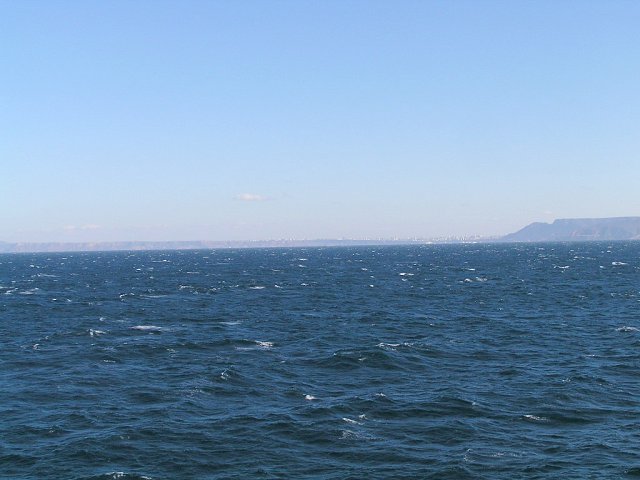 View to SE from the Confluence, Oran and Djebel Santon