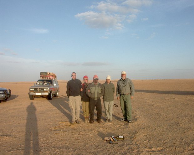 Mike, Heide, Mahmūd, Joan and Frank