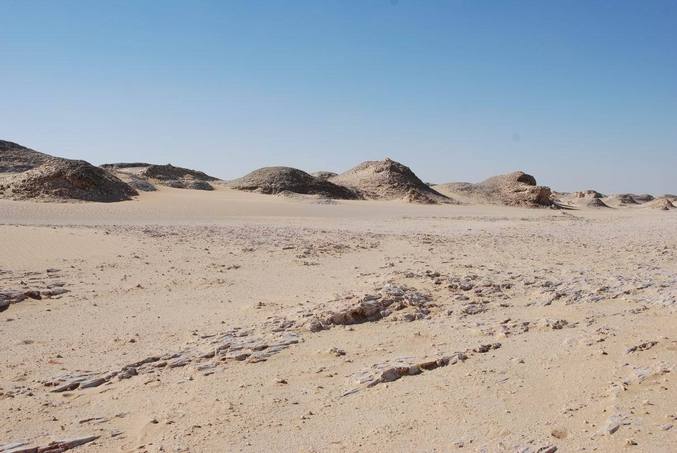 View west of confluence point