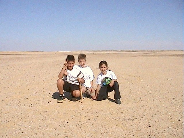 Kids at cross
