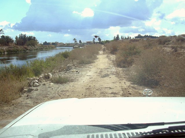 Slip sliding through wasteland between two canals