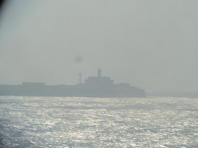 the lighhouse on Alborán built in 1870