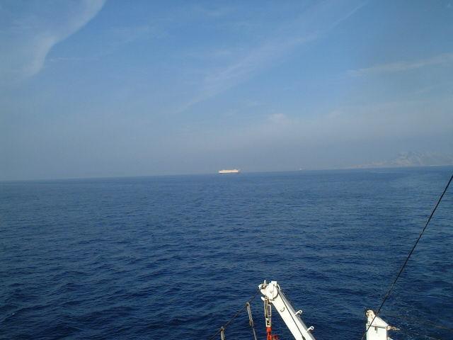 The Strait of Gibraltar seen from the Confluence