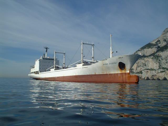 Captain Peter's cargo ship - the "Nova Scotia"