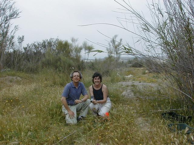 The visitors, Seve González and myself, Abelardo López