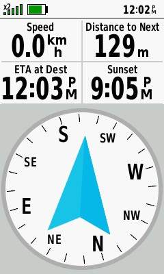 My GPS receiver, 129m from the point