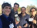 #3: Joseph, Mike, Andres, and Fernando celebrate their arrival at the confluence point. 