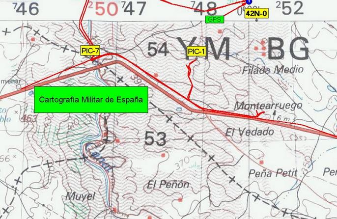 Map & approaching track / Mapa y recorridos
