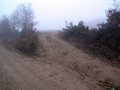 #2: A track leaves the dirt road about 140 m from the confluence