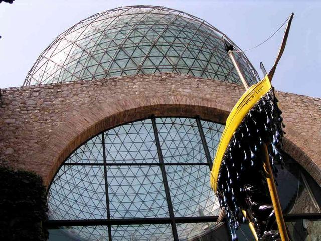 Dali sculpture at the nearby museum