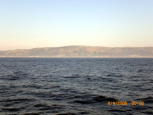 View east, village Oia and Arrabal