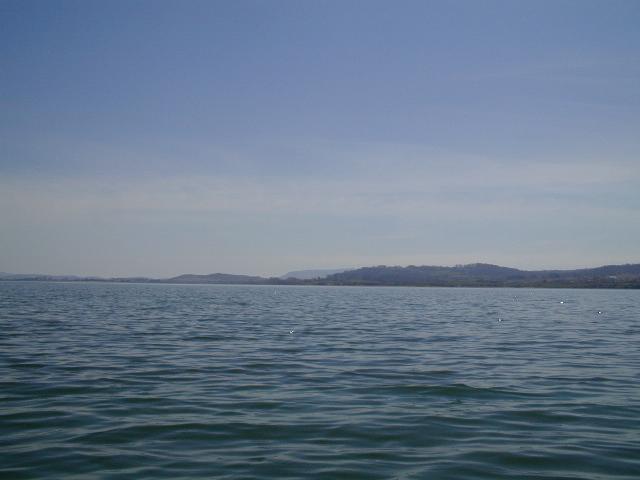 looking south across the lake