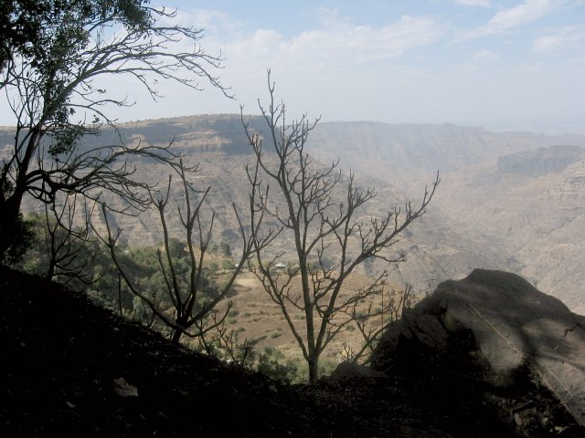 View to the CP at a distance of 618 m