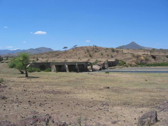 Broken bridge, 7 km from the CP