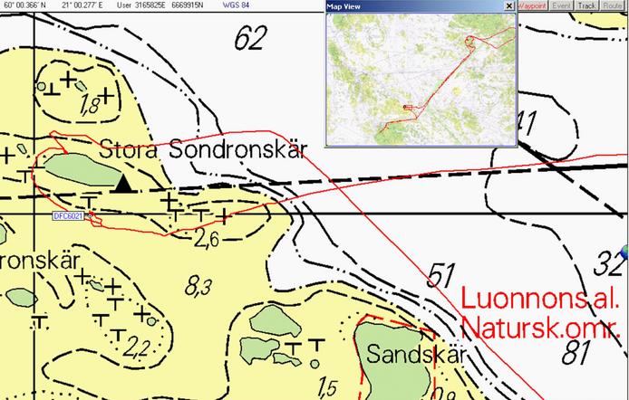 Map of N60 E21 visit