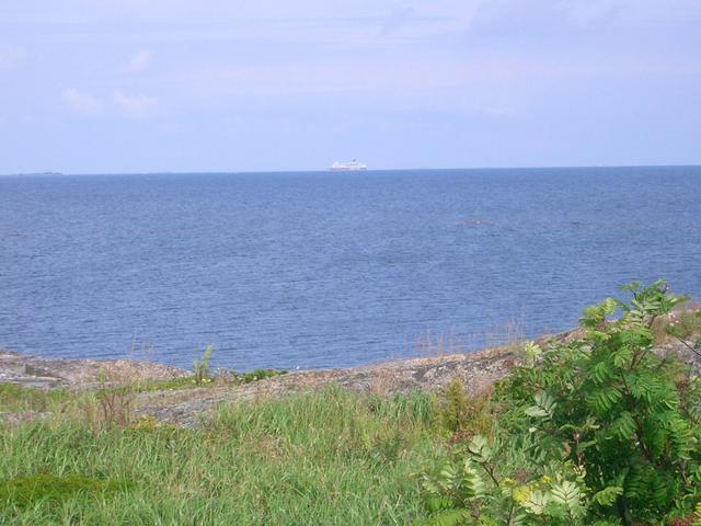 A Finland - Sweden ferry passing by