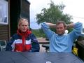 #11: Alexandra and Robert waiting for the lunch at restaurant Havsutsikten on Kökar