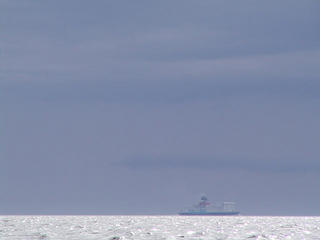 #1: At the confluence. A ferry between Helsinki and Tallinn is visible.