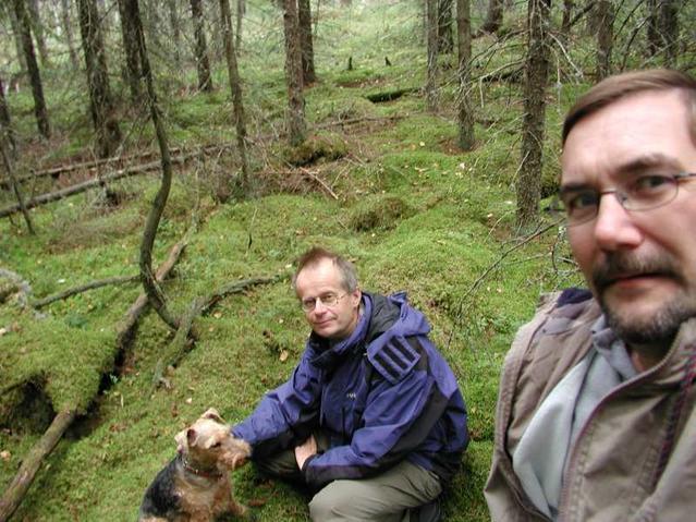 Terra, Ilkka and I at the confluence