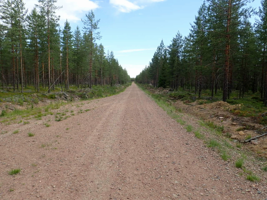 Gravelroad return / Straße wieder zurück