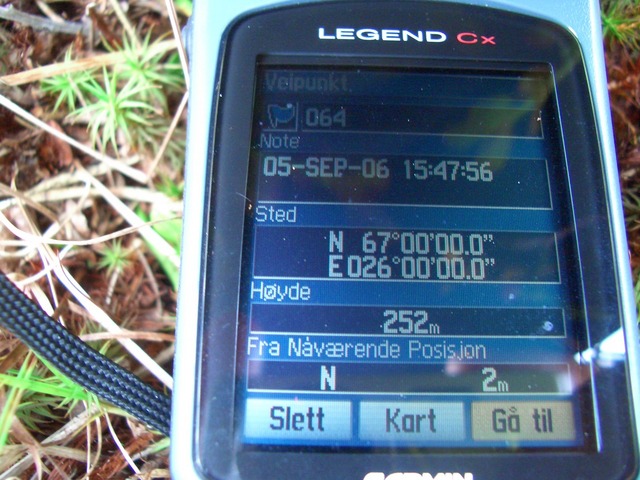 GPS reading