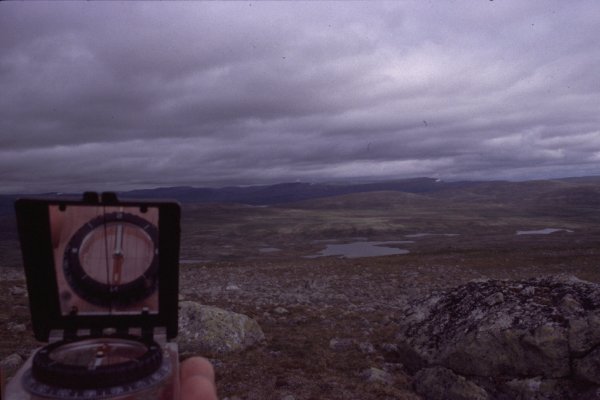 The point,in front of the big rock, looking north