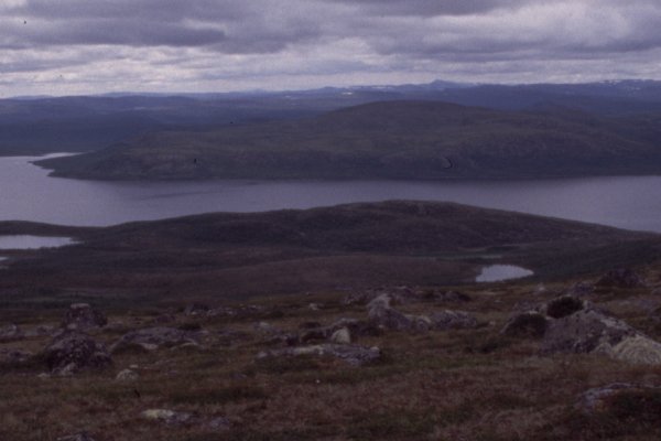 View from Ailakkavaara on the Kilpisjaervi lake