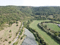 #9: View East, from 120m above the point