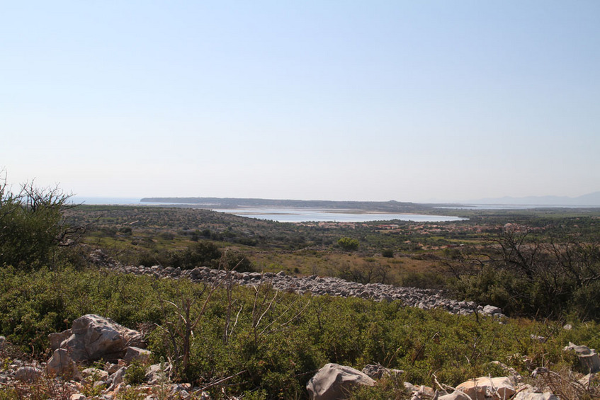 View over  La Palme lake, from near the point