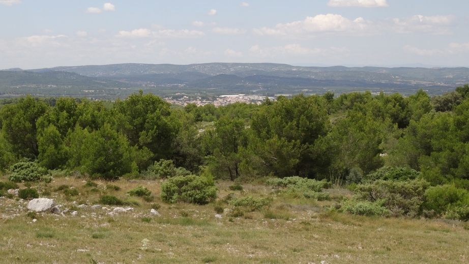 View to Les Grazelles and Le Peyrou