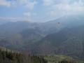 #3: View south to the pic d'Orhy from col Bagargui, the confluence is shown in orange