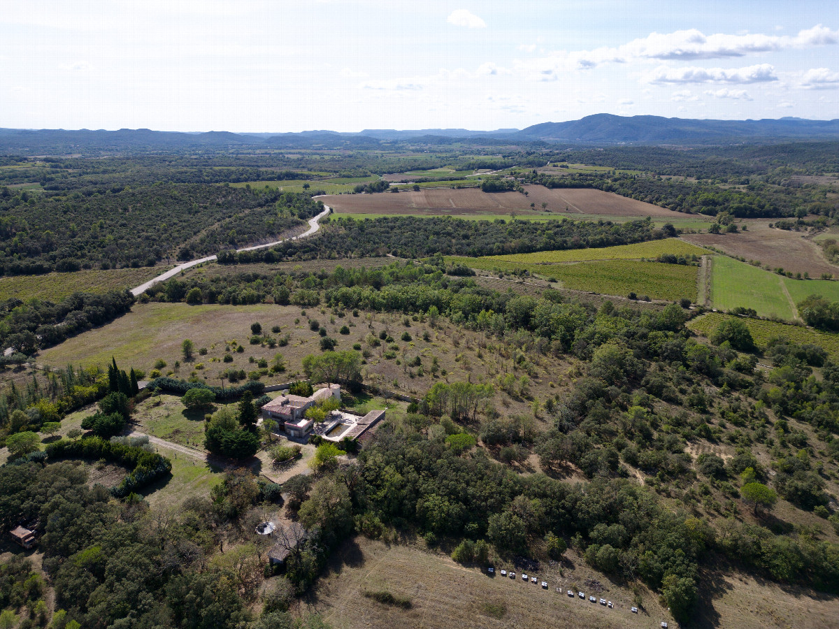 View South, from 100m above the point