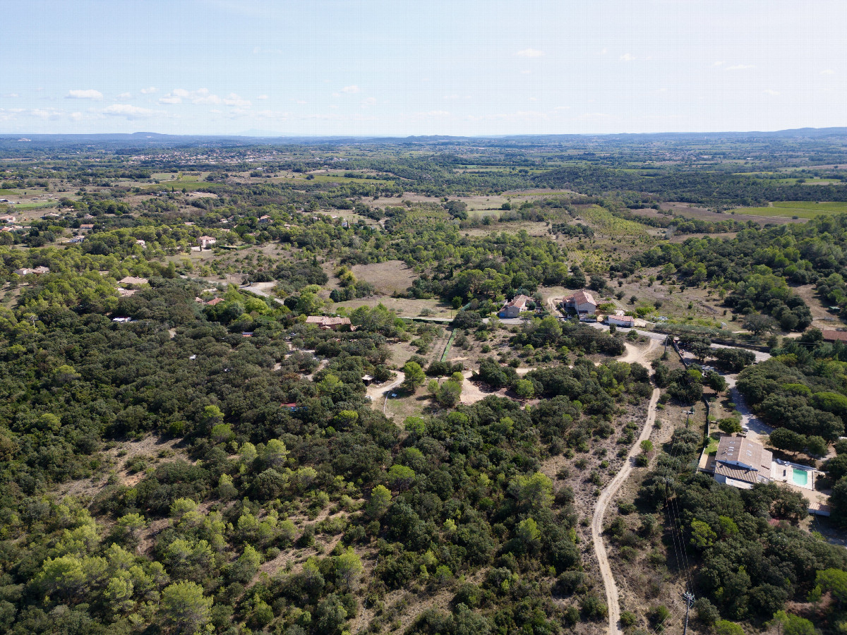 View East, from 100m above the point