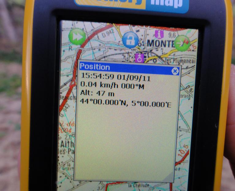 GPS screen