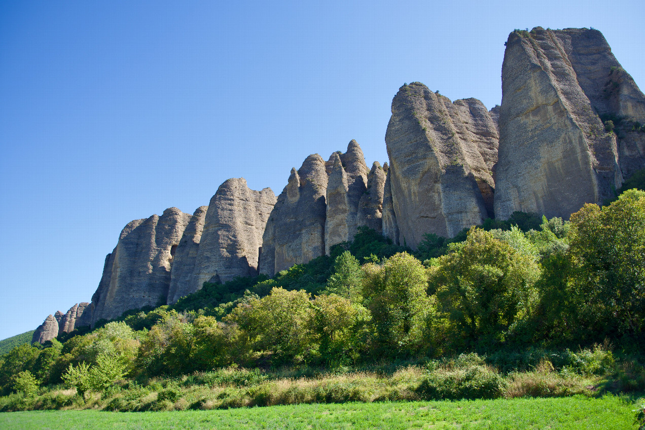 "Les Pénitents" - a prominent rock formation nearby