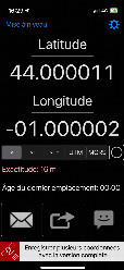 #6: GPS reading on iPhone MyGPSCoordinate app