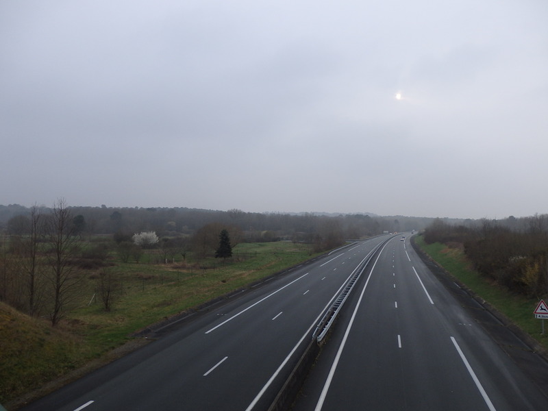 The motorway and Confluence in the background to the right side