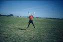 #3: myself, at the confluence point, in the background the village Langlade