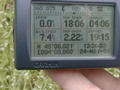 #6: The GPS borrowed from a friend, showing we where pretty close