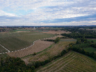 #10: View South (from the road, 170m South of the point) from a height of 120m