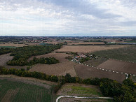 #9: View East (from the road, 170m South of the point) from a height of 120m