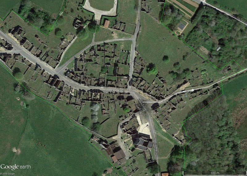 Oradour-sur-Glane by GoogleEarth