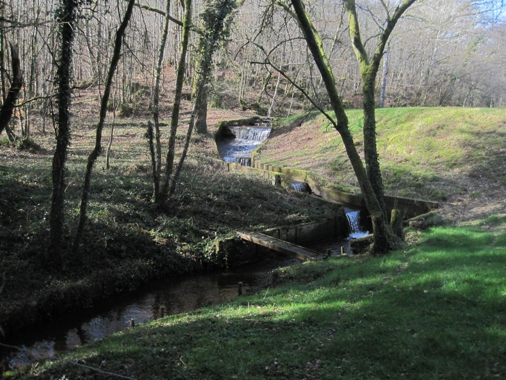 water cascades on way to CP