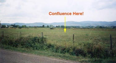 #1: view to NORTH / VIEW of confluence