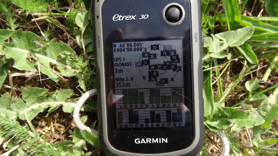 GPS reading at 46N 4E