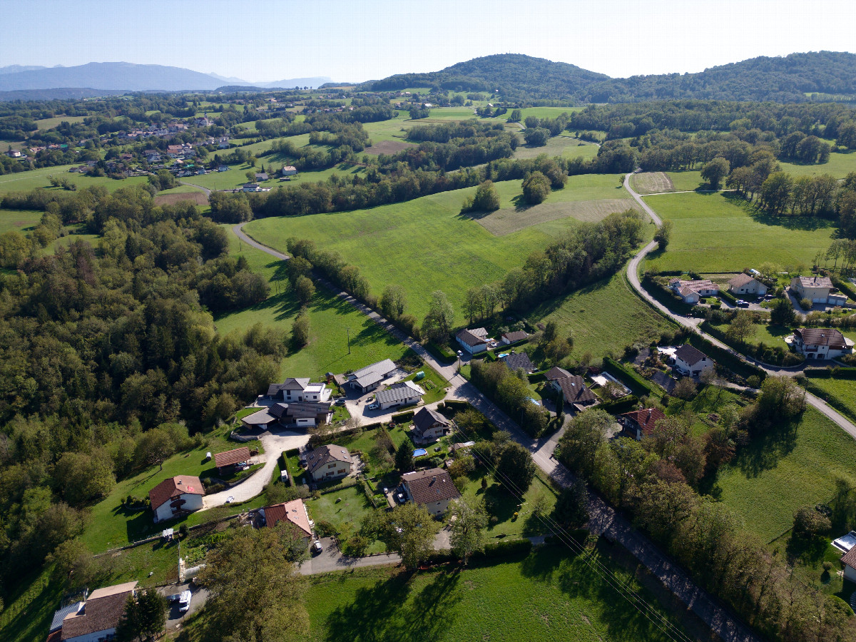 View South, from 120m above the point